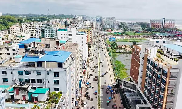 বহুতল ভবনের ভিড়ে আড়াল কক্সবাজারের সাগর