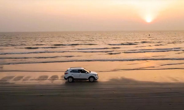 ভারতের যে সৈকতে বালুর ওপর গাড়ি চালানো যায়